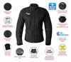 Picture of Women's Motorcycle Jacket For Women Stunt Adventure Waterproof Rain Jackets CE Armored Stella (All-Black, L)