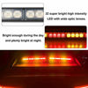 Picture of ASPL 2x16.8 inch Emergency Flashing LED Traffic Advisor Strobe Light Bar 32LED 26 Flash Patterns Interior Safety Warning Lights (Amber/Red)