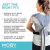 Picture of Moby Easy-Wrap Carrier | Baby Carrier and Wrap in One for Mothers, Fathers, and Caregivers | Designed for Newborns, Infants, and Toddlers | Holder Can Carry Babies up to 33 lbs | Smoked Pearl