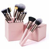 Picture of SIXPLUS 15Pcs Pink Makeup Brush Set with Makeup Holder (Pink)