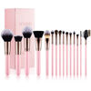 Picture of SIXPLUS 15Pcs Pink Makeup Brush Set with Makeup Holder (Pink)