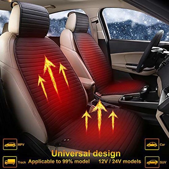 Heated Seat Cushion, 12V/24V Universal Car Heated Seat Cushion