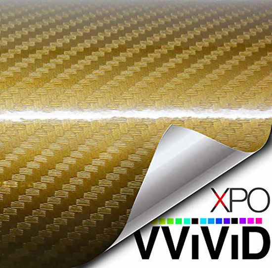 Picture of VViViD Epoxy High Gloss Carbon Fiber Automotive Vinyl Wrap (Gold, 3ft x 5ft)