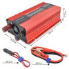 Picture of Cantonape 700W/1500W(Peak) Car Power Inverter DC 12V to 110V AC Converter with LCD Display Dual AC Outlets Comapct Size and 2A USB Car Charger for Car Home Laptop