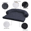 Picture of Calming Dog Bed Fluffy Plush Dog Mat for Furniture Protector with Removable Washable Cover for Large Medium Small Dogs and Cats (Small(35x31x5), Dark Grey)