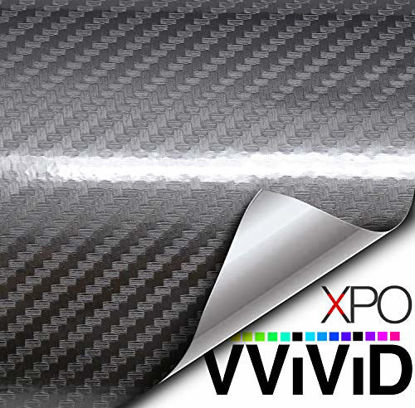 Picture of VViViD Epoxy High Gloss Carbon Fiber Automotive Vinyl Wrap (Grey, 3ft x 5ft)