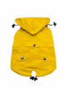 Picture of Yellow Zip Up Dog Raincoat with Reflective Buttons, Pockets, Rain/Water Resistant, Adjustable Drawstring, & Removable Hood - Size XS to XXL Available - Stylish Premium Dog Raincoats by Ellie (M)