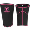 Picture of Knee Sleeves 7mm (1 Pair) - High Performance Knee Sleeve Support For Weight Lifting, Cross Training & Powerlifting - Best Knee Wraps & Straps Compression - For Men and Women (Black/Pink, Large)