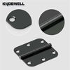 Picture of KNOBWELL 30 Pack Matte Black Door Hinges, 3.5" X 3.5" with 5/8" Radius in Black - Interior Door Hinges