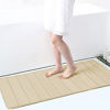 Picture of Buganda Memory Foam Soft Bath Mats - Non Slip Absorbent Bathroom Rugs Extra Large Size Runner Long Mat for Kitchen Bathroom Floors 24" x 70", Beige