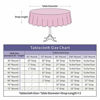 Picture of Hahuho 120 inch Round Sequin Tablecloth Rose Pink, Glitter Tablecloth for Bridal Shower Decorations, Birthday, Wedding, Dessert, Banquet120 inch Round, Rose Pink