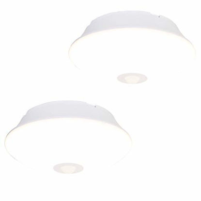 Picture of Energizer Activated LED, 2-Pack, Battery Operated, 300 Lumens, 15ft. Motion Sensing, for Laundry Room, Garage, Closets, 58346 Ceiling Light, 2 Pack, White