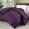 Picture of Utopia Bedding Comforter Duvet Insert - Quilted Comforter with Corner Tabs - Box Stitched Down Alternative Comforter (Queen, Plum)