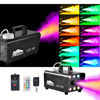 Picture of Halloween Fog Machine, 500W Halloween Smoke Machine with 6 Color LED Lights & Wireless Remote Control for Halloween Parties, Decoration, Holiday Events