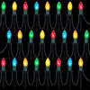 Picture of 30.75ft 24 Packs Christmas Multicolored Pathway Marker String Lights with Stakes for Holiday Time Outside Yard Garden Decor, Christmas Decor ,Christmas Party, Holiday Decor, Walkway