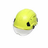 Picture of SMASYS Safety Hard Hat ABS Helmet Adjustable with Visor 6-Point Suspension Perfect for Construction and Climbing (Green,Clear Visor)