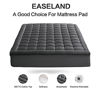 Picture of EASELAND Full Size Mattress Pad Pillow Top Mattress Cover Quilted Fitted Mattress Protector Cotton Top 8-21" Deep Pocket Cooling Mattress Topper (54x75 Inches, Dark Grey)