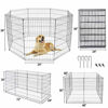 Picture of Pet Republic 36inch Foldable Pet Playpen Dog Exercise Pen Metal Pet Fence 8 Panel (36Inches)