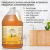 Picture of Carolina Lemon Castile Soap Liquid - Skin-Softening Olive Oil Soap Organic Body Wash - Pure Castile Soap Lemon Liquid Soap - Vegan Castille Soap Liquid (Lemon, 1 gallon)