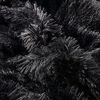 Picture of Yusoki Black Queen Thick Faux Fur Winter Blanket,2 Layers,90"x90" Without Pillows Big Soft Plush Fuzzy Weighted Heavy Large Warm Fluffy Throw Blanket for Bed