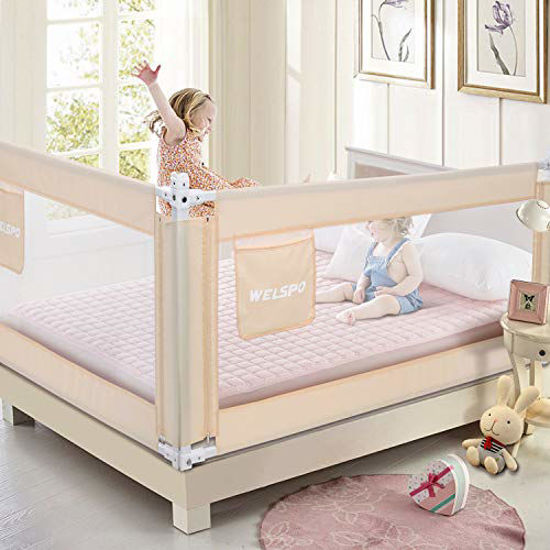 Bed Rails for Toddlers - Extra Long Toddler Bed Rail Guard for Kids Twin, Double
