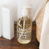 Picture of Compagnie de Provence Savon de Marseille Extra Pure Liquid Soap - Cotton Flower -16.9 Fl Oz Glass Pump Bottle and 33.8 fl oz Plastic Bottle Refill