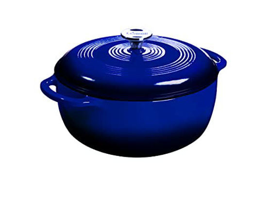 Picture of Lodge Enameled Cast Iron Dutch Oven, 3 Qt, Indigo