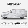 Picture of Tecoom Hard Shell Zipper Design Waterproof UV-Proof Windproof Car Cover for All Weather Indoor Outdoor Fit 211-220 Inches Full-Size SUV/Van