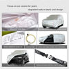 Picture of Tecoom Hard Shell Zipper Design Waterproof UV-Proof Windproof Car Cover for All Weather Indoor Outdoor Fit 211-220 Inches Full-Size SUV/Van