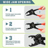 Picture of IWISS Angle Head F1807 PEX Pipe Crimping Tool for Copper Rings - IWS-1234C(1/2&3/4-inch Angle Combo Crimper)