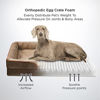 Picture of Bedsure Large Orthopedic Dog Bed for Large Dogs - Big Waterproof Dog Bed Medium, Foam Sofa with Removable Washable Cover, Waterproof Lining and Nonskid Bottom Couch, Pet Bed, Brown