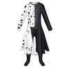 Picture of Cefirature Villain Deville Costume for Girls Cosplay Jumpsuit Dress with Wig Halloween 3-12 Years Black