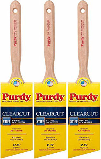 Picture of Purdy 144152125 Clearcut Series Glide Angular Trim Paint Brush, 2-1/2 inch - 3 Pack