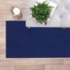 Picture of Custom Size Blue Solid Plain Rubber Backed Non-Slip Hallway Stair Runner Rug Carpet 22 inch Wide Choose Your Length 22in X 12ft