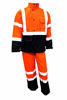 Picture of RK Safety RW-CLA3-OR33 Class 3 Rain suit, Jacket, Pants High Visibility Reflective Black Bottom (4XL, Orange)