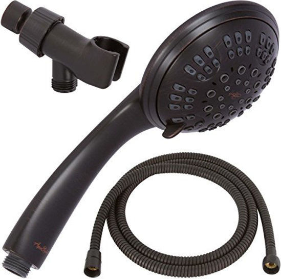 Picture of 6 Function Handheld Shower Head Kit - High Pressure, Removable Hand Held Showerhead With Hose & Mount And Adjustable Rainfall Spray, 1.8 GPM - Oil-Rubbed Bronze & California Certified