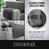 Picture of Sofa Shield Patented Slipcover, Reversible Tear Resistant Soft Quilted Microfiber, XXL 88 Seat Width, Durable Furniture Stain Protector with Straps, Washable Couch Cover for Dogs, Kids, Charcoal