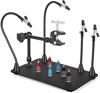 Picture of Magnetic Helping Hands Third Hand Soldering Work Station | EXtra Large & Heavy Duty Base Plate | Flexible Arms | 360 Hot Air Gun Holder (Helping Hand with Magic Hand)