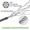 Picture of TOYELIU 304 Stainless Steel Black Vinyl Coated Wire Rope,1/16 Inch Overmolded to 3/32 Inch for Globe String Lights Hanging,Outdoor Light Guide Wire(400ft)