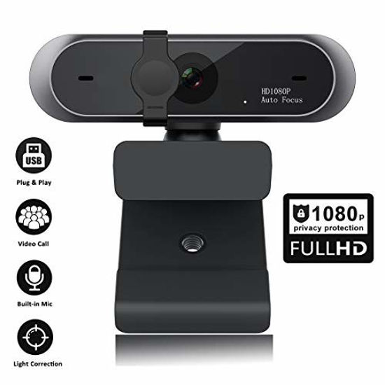  Full HD Webcam with Built-in Microphone and Rotatable