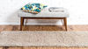 Picture of Unique Loom Solo Solid Shag Collection Area Modern Plush Rug Lush & Soft, 2 ft 6 x 13 ft 0, Taupe