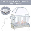 Picture of RUNNZER Baby Crib Safety Pop Up Tent, Crib Net to Keep Baby in, Crib Canopy Cover to Keep Baby from Climbing Out