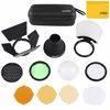 Picture of Godox AK-R1 Accessories Kit for Godox V1 Round Head Camera Flash and Godox H200R Round Flash Head to Godox AD200/Godox AD200pro Pocket Flash Light