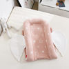 Picture of Brandream Girls Nest Bed Pink White Nebworn Lounger Cute Star Swaddle Blanket Sleeping Bed with Protable Wing