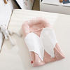 Picture of Brandream Girls Nest Bed Pink White Nebworn Lounger Cute Star Swaddle Blanket Sleeping Bed with Protable Wing