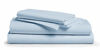 Picture of 600-Thread-Count Best 100% Cotton Bed Sheet Set - Light Blue Extra Long-Staple Cotton Queen Sheet for Bed, Fits Mattress 16'' Deep Pocket, Breathable & Sateen Weave 4-Piece Sheets and Pillowcases Set