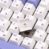 Picture of BGKYPRO Rabbit Theme Keycaps-Thermal Sublimation PBT Keycap Set,Japanese Radical, for Mechanical Keyboards, Full 135 Key Set, Cherry Profile, English (US) Layout-Purple White