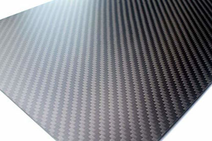 Picture of cncarbonfiber 3mm 300x400mm 100% Carbon Fiber Sheet Laminate Plate Panel Board 3K Twill Matte Finish