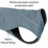 Picture of RUFFWEAR, Overcoat Fleece Lined Water Resistant Cold Weather Jacket for Dogs, Slate Blue, X-Small