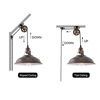 Picture of Plug in Pendant Light Industrial Pulley Pendant Lamp E26 Vintage Hanging Light Fixture with 16.4ft Cord On/Off Switch for Pool Table,Houseplant Grow Lights,Kitchen Island,Sink 2 Pack Aged Bronze